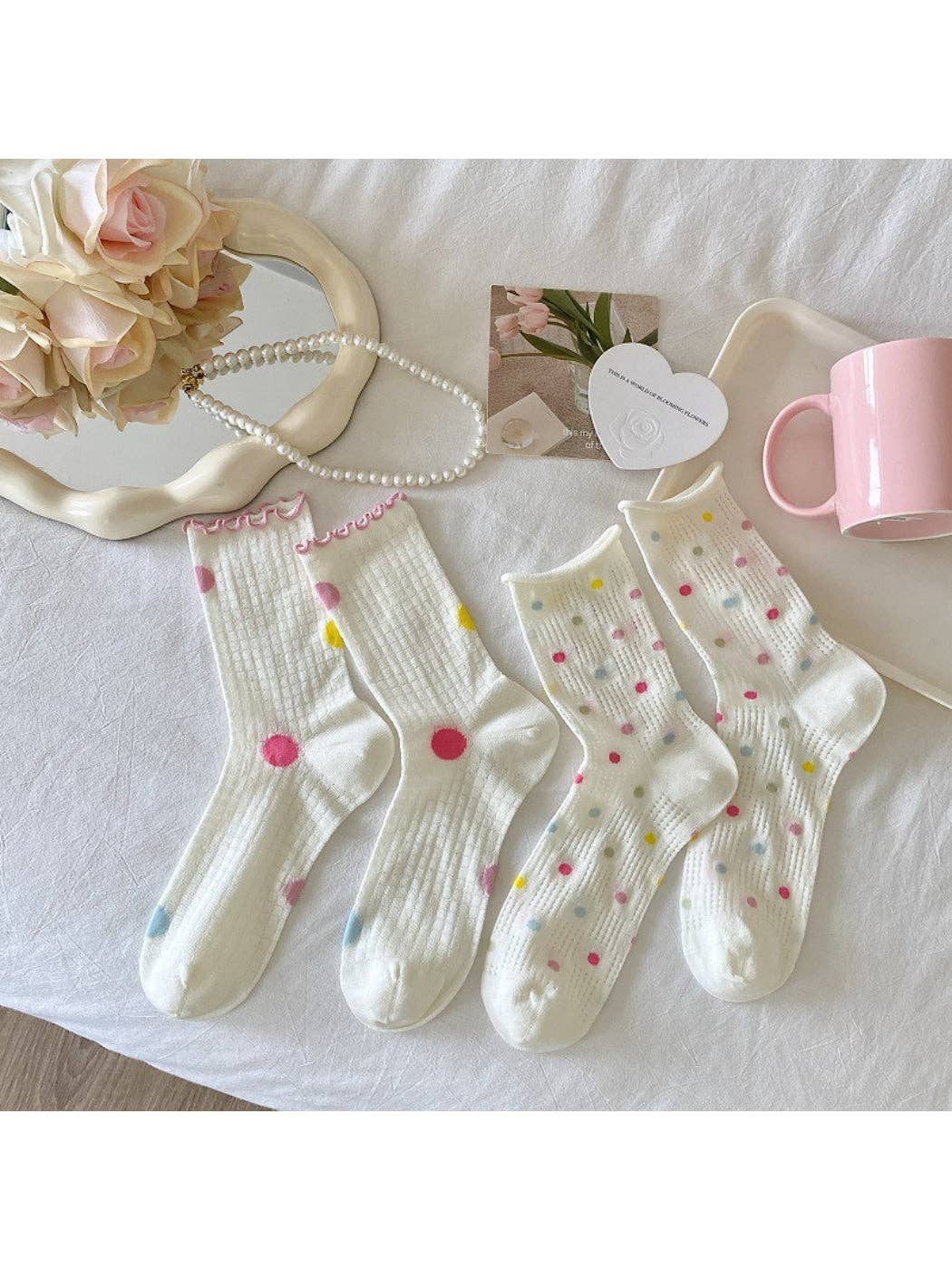 Pastel Mix Crew Socks