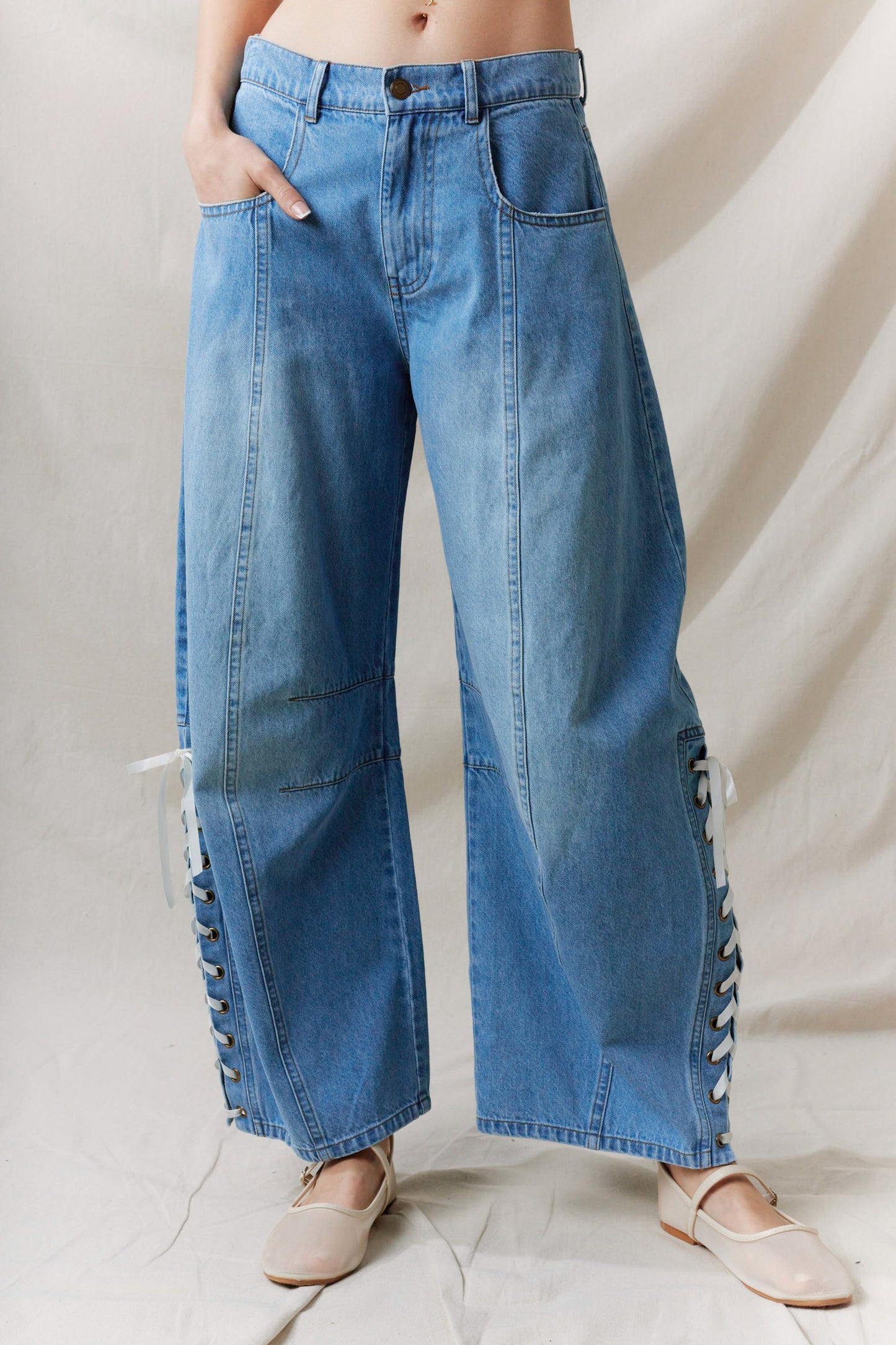 Blue Ridge Lace Up Denim