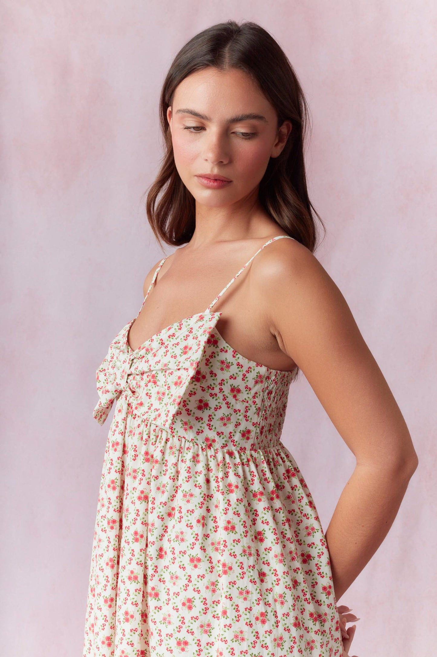 Picnic Midi Bow Dress