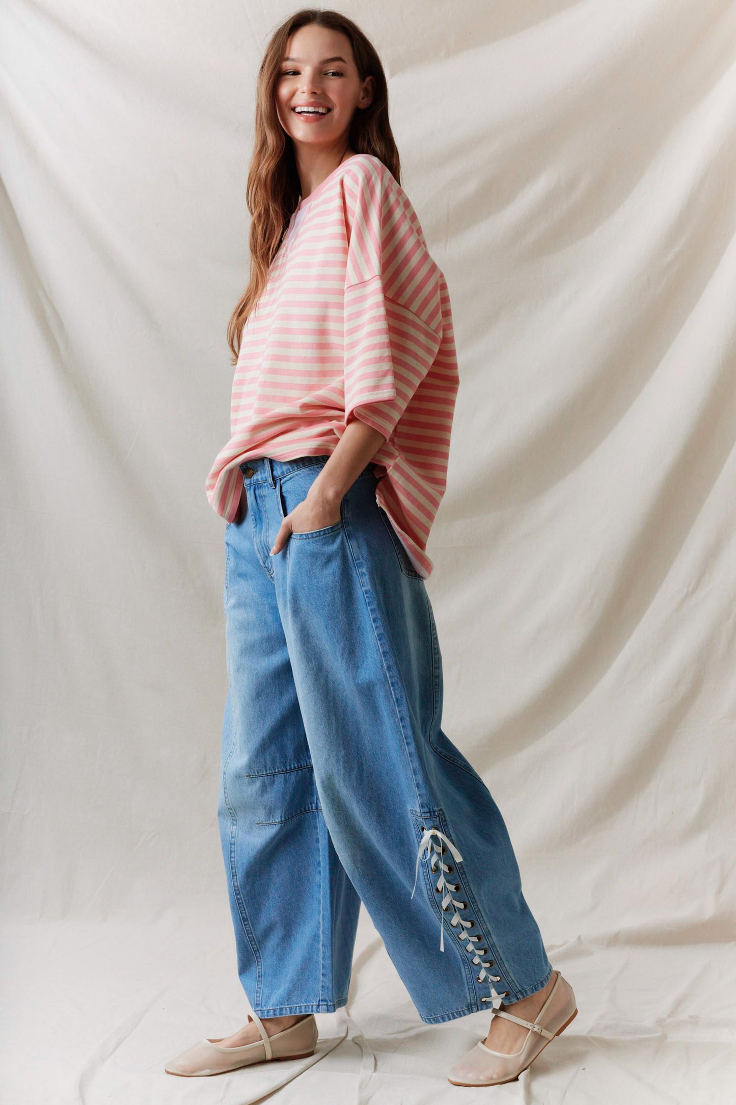 Blue Ridge Lace Up Denim