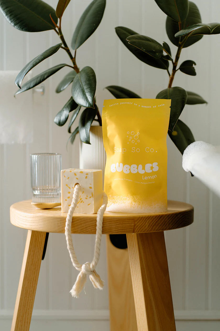 Soap So Co. Lemon Bubble Powder