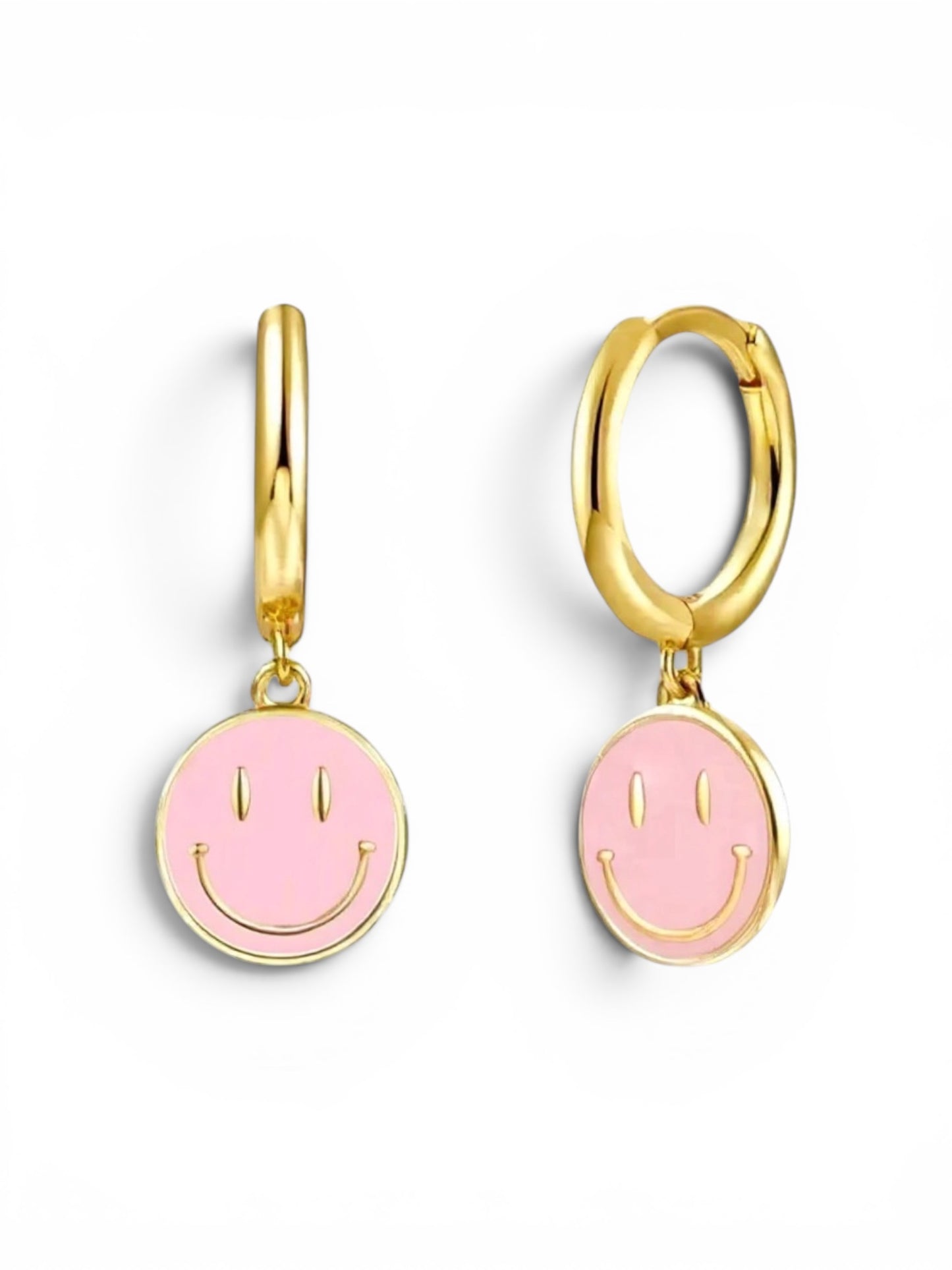 Smiley Dangle Hoops