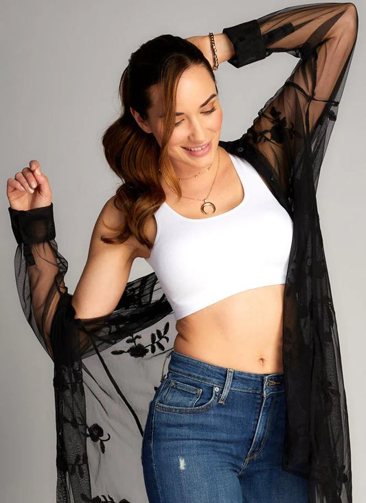 C'est Moi Essentials Bamboo Bralette White