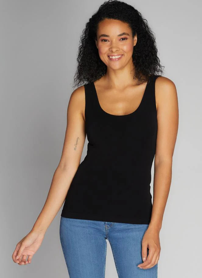 C'est Moi Bamboo Short Tank Black