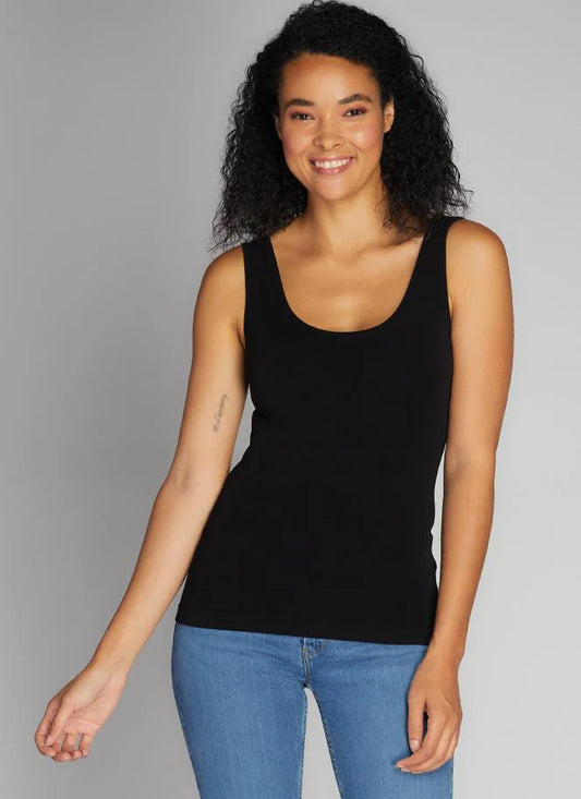 C'est Moi Bamboo Short Tank Black