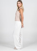 C'est Moi Champagne Satin Straight leg Pant