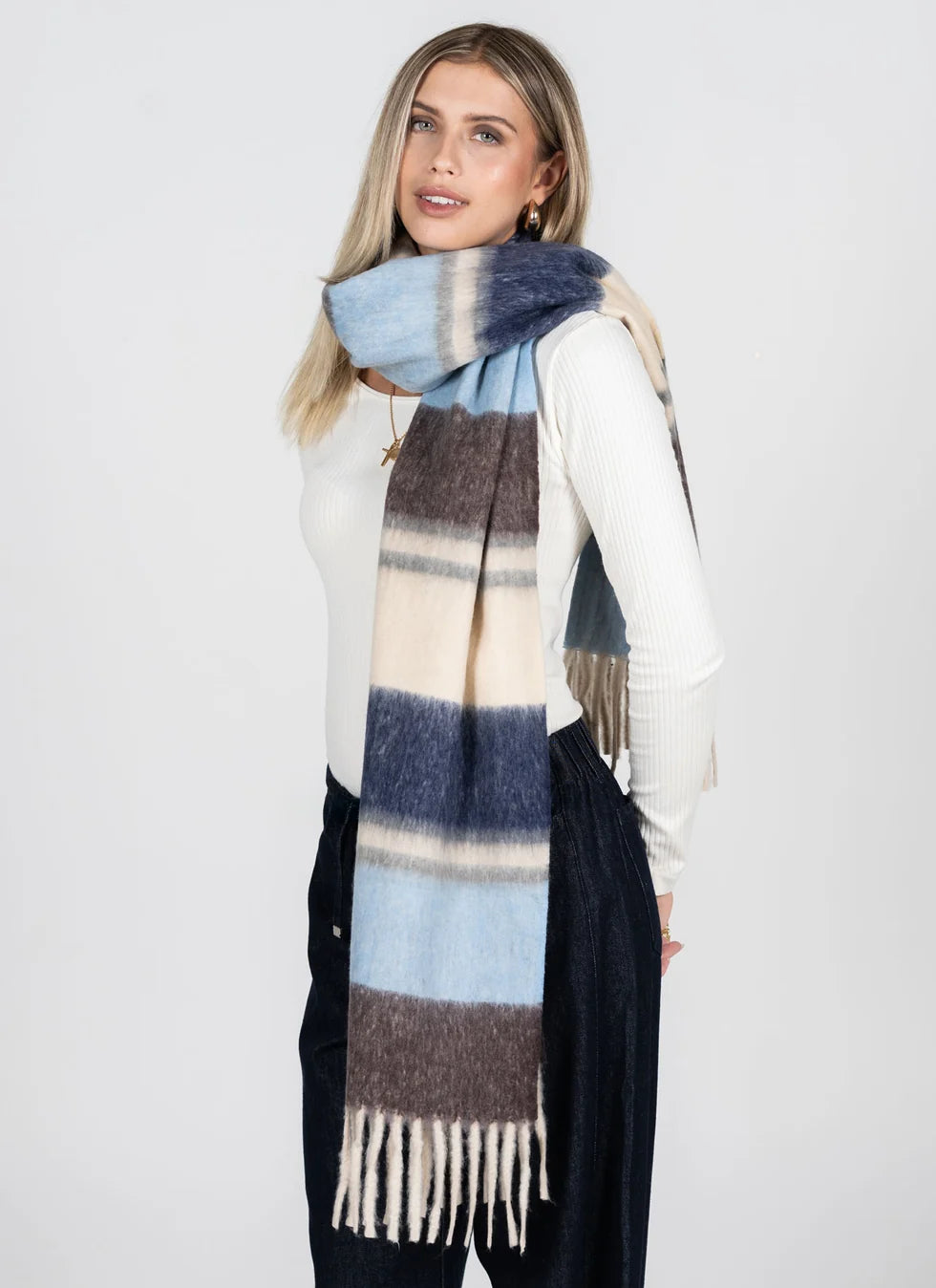 Stripe Blanket Scarf