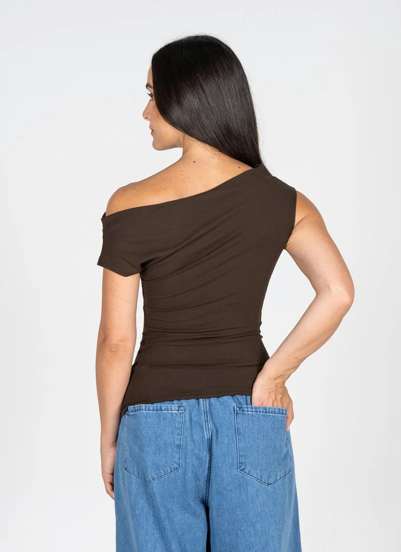Greta Gathered Neck Top