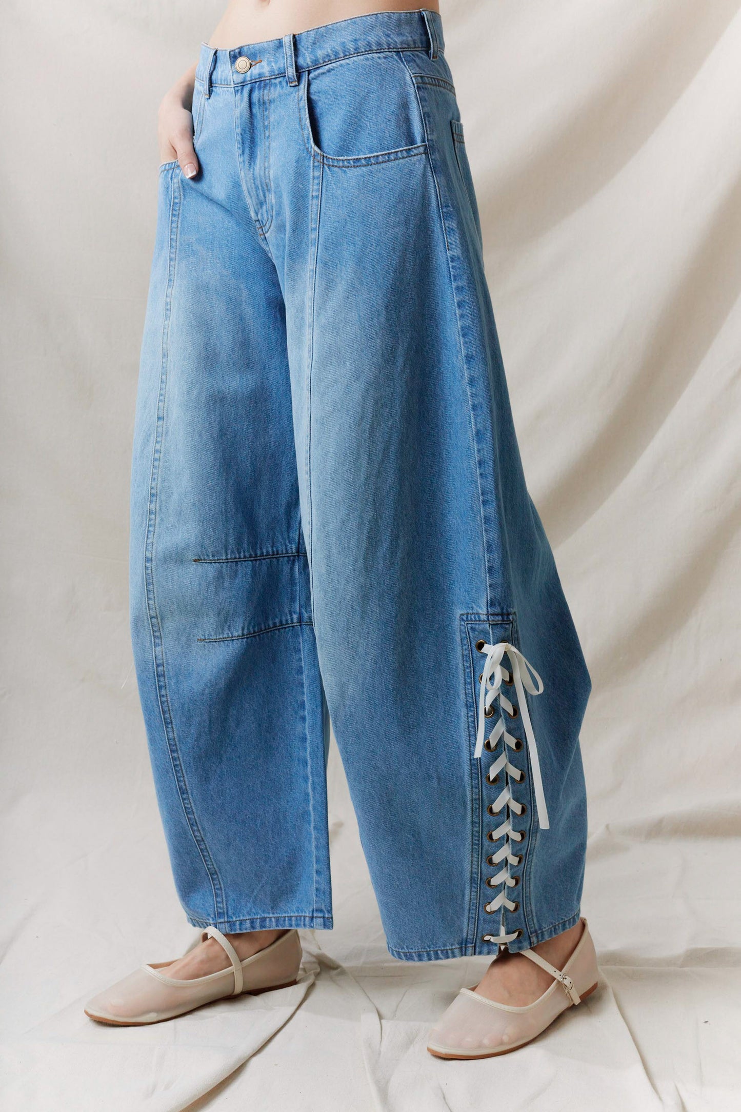 Blue Ridge Lace Up Denim