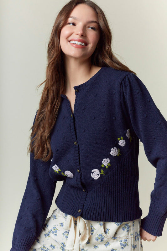 Midnight Rose Cardigan