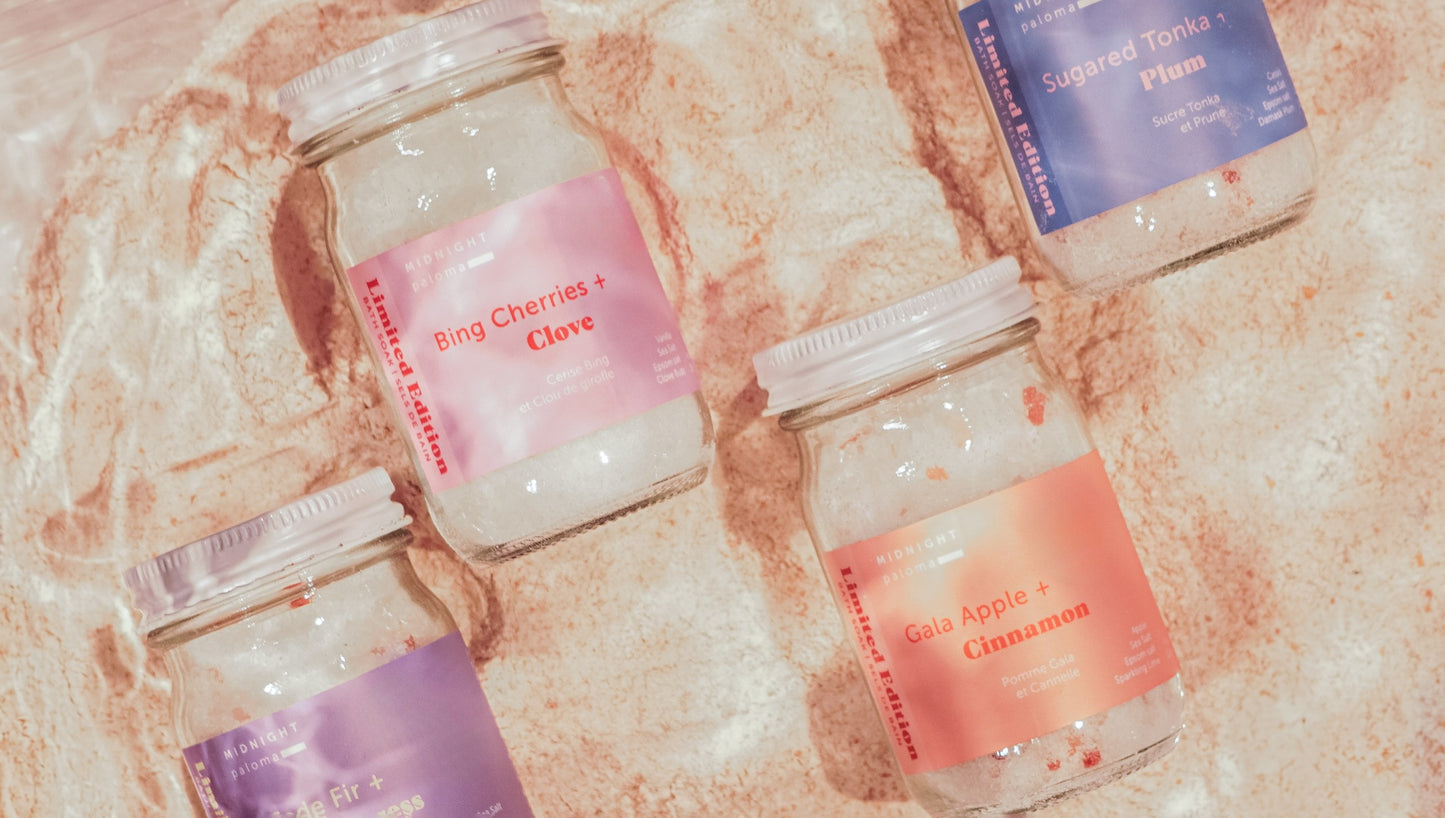 Midnight Paloma- Mini Quartet Bath Soak Set