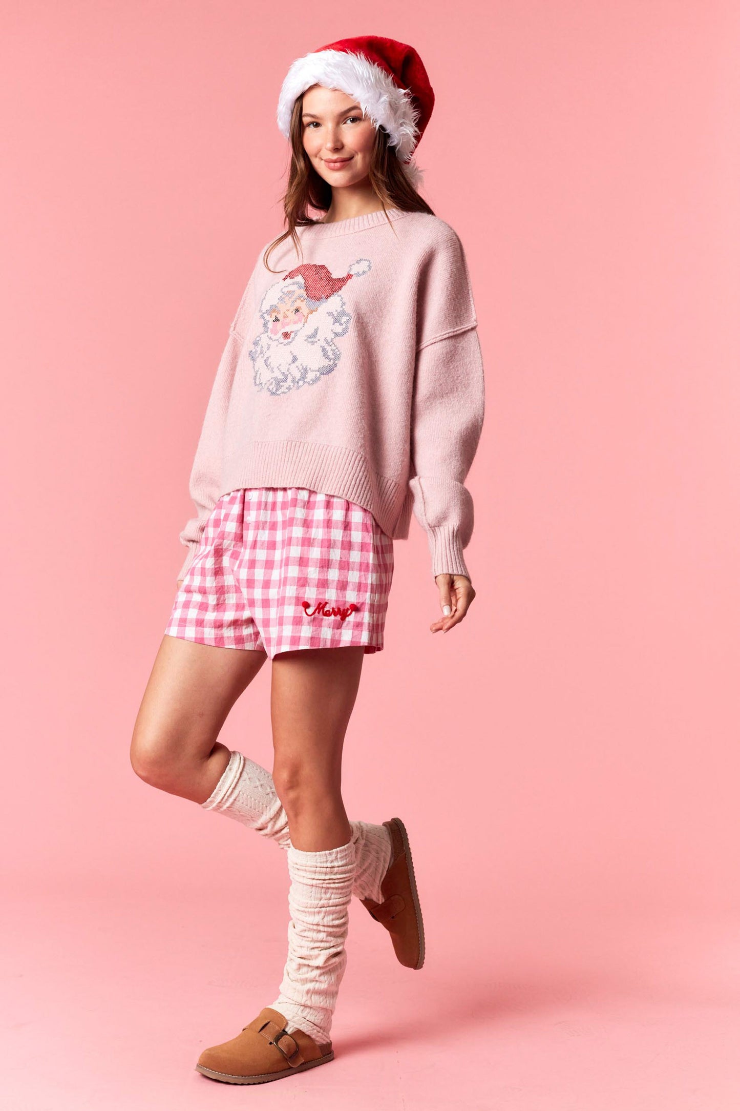 NEW!! Merry Buffalo Check Boxer Short