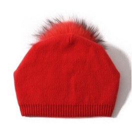 Evelyn Fur Pom Pom Beanie