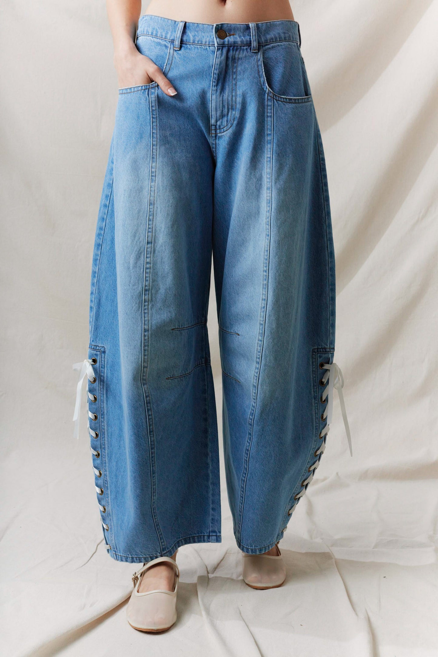 Blue Ridge Lace Up Denim