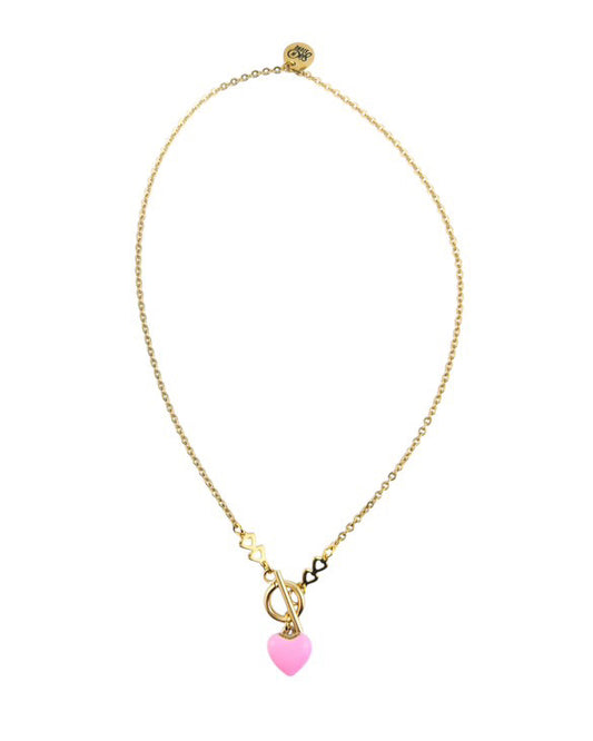 Candy Heart Toggle Necklace