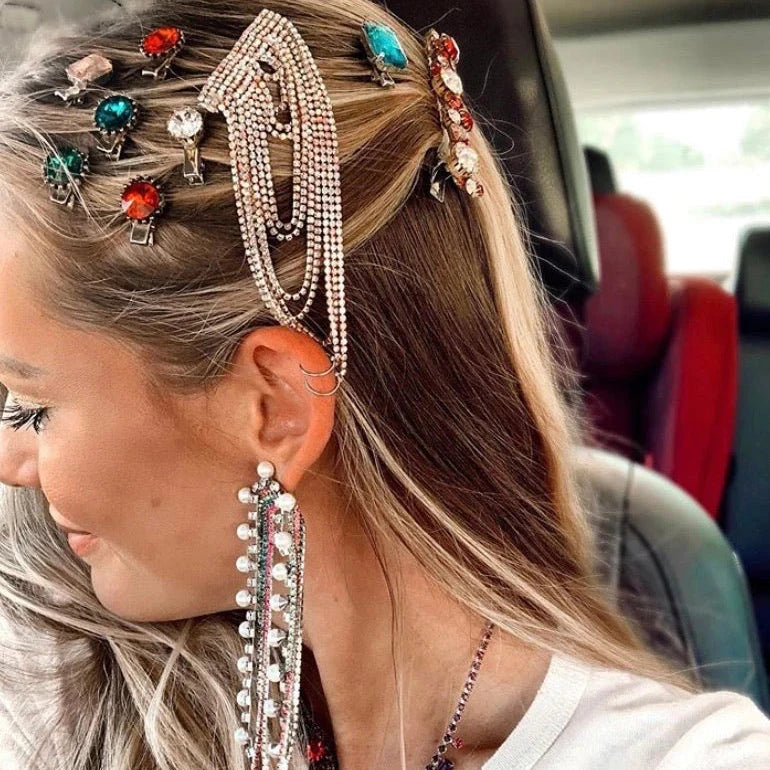 LARGE CASCADE HAIR CANDY CLIP
