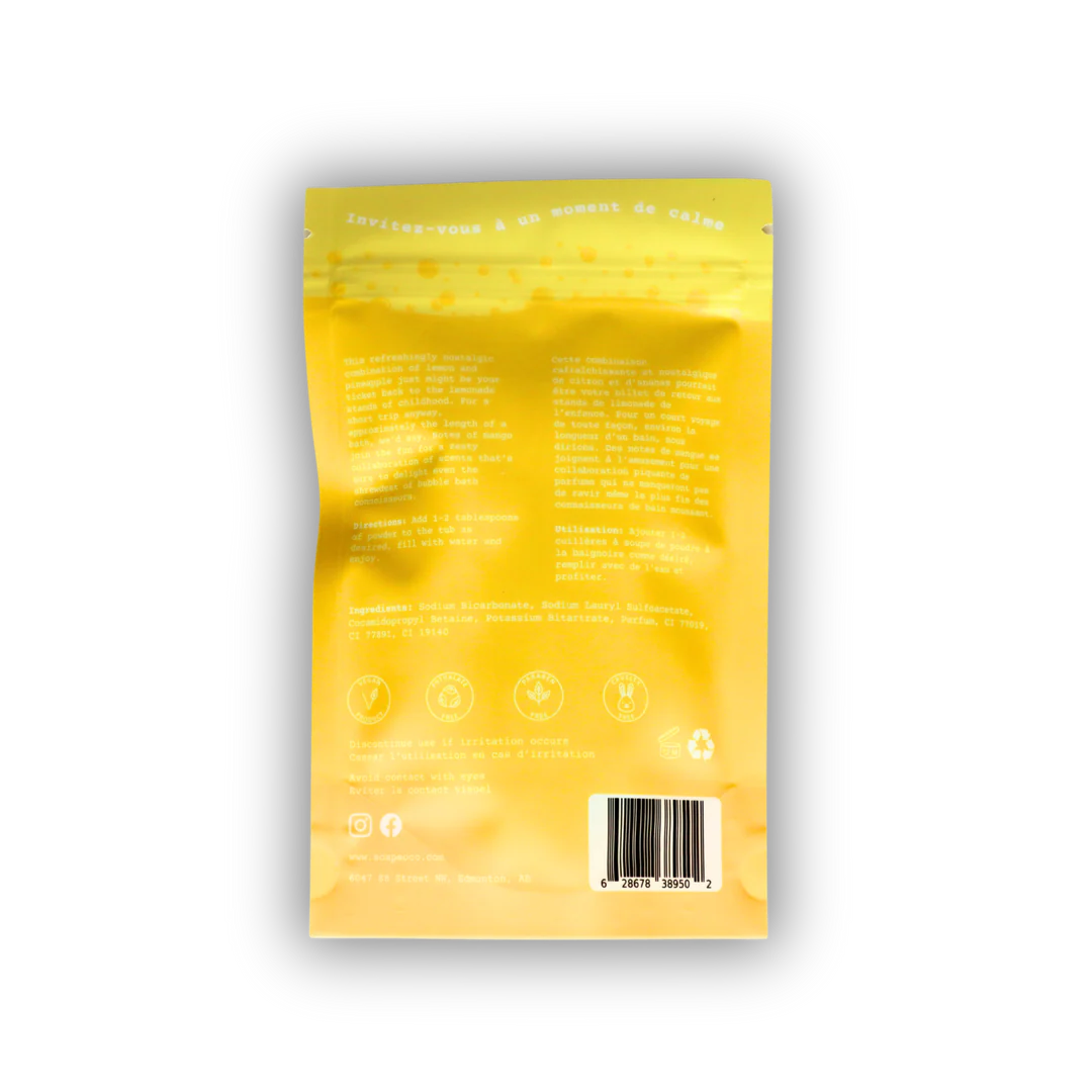 Soap So Co. Lemon Bubble Powder