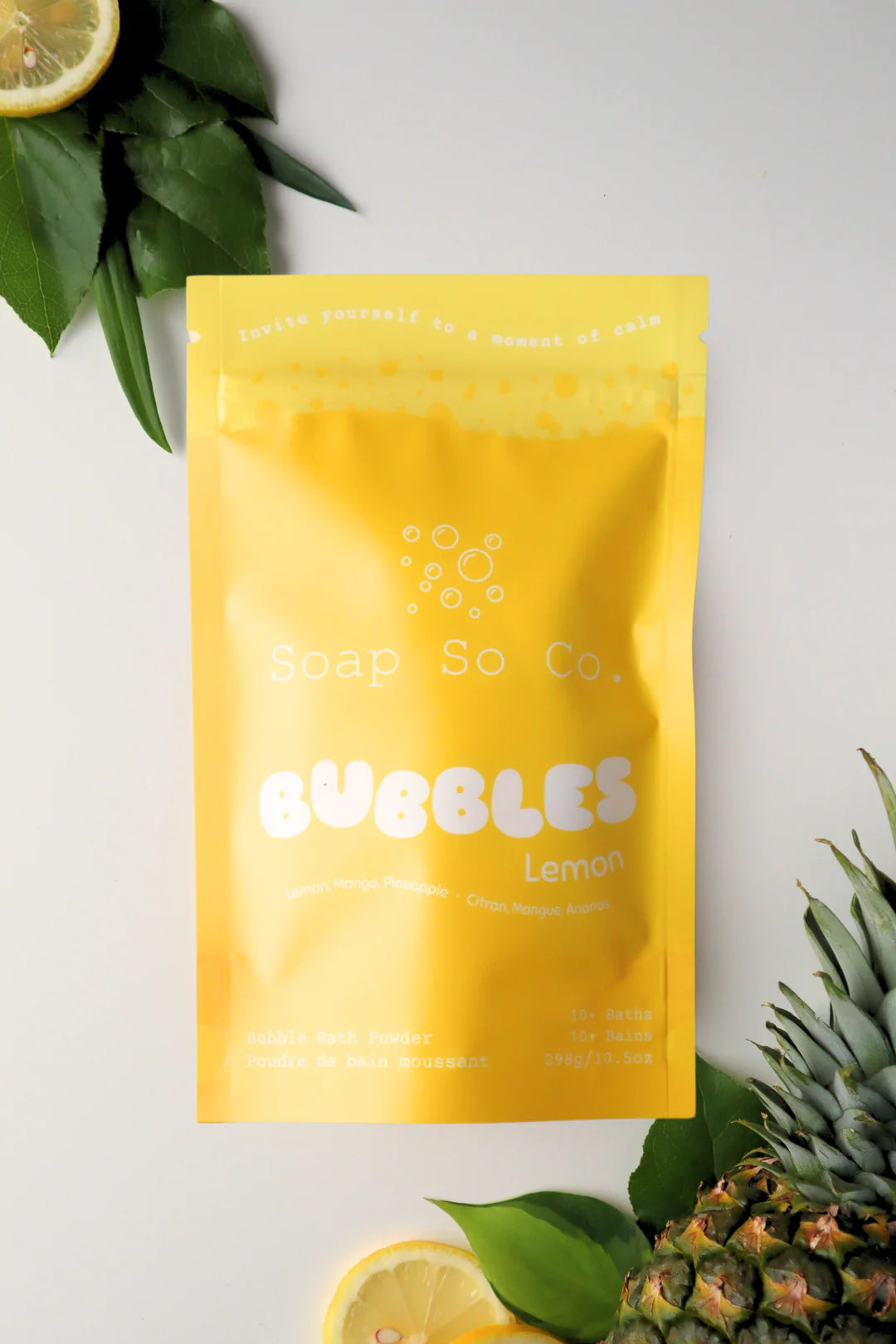 Soap So Co. Lemon Bubble Powder