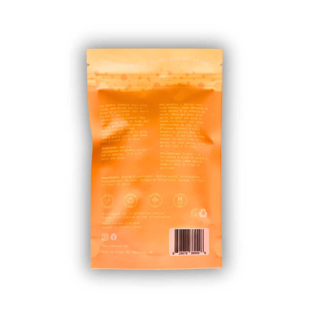 Soap So Co. Orange Bubble Powder