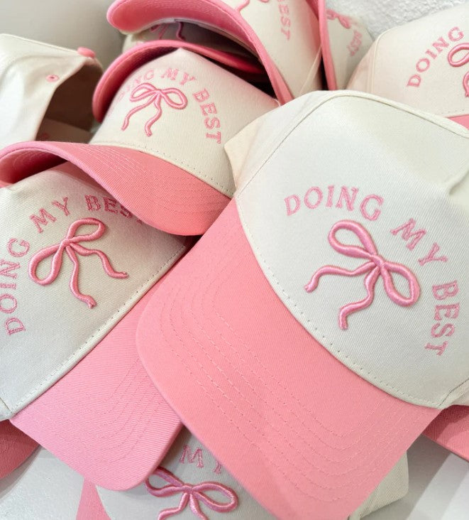Doing My Best Bow Trucker Hat