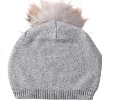 Evelyn Fur Pom Pom Beanie