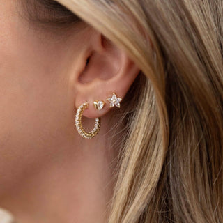 Star Flower CZ Studs