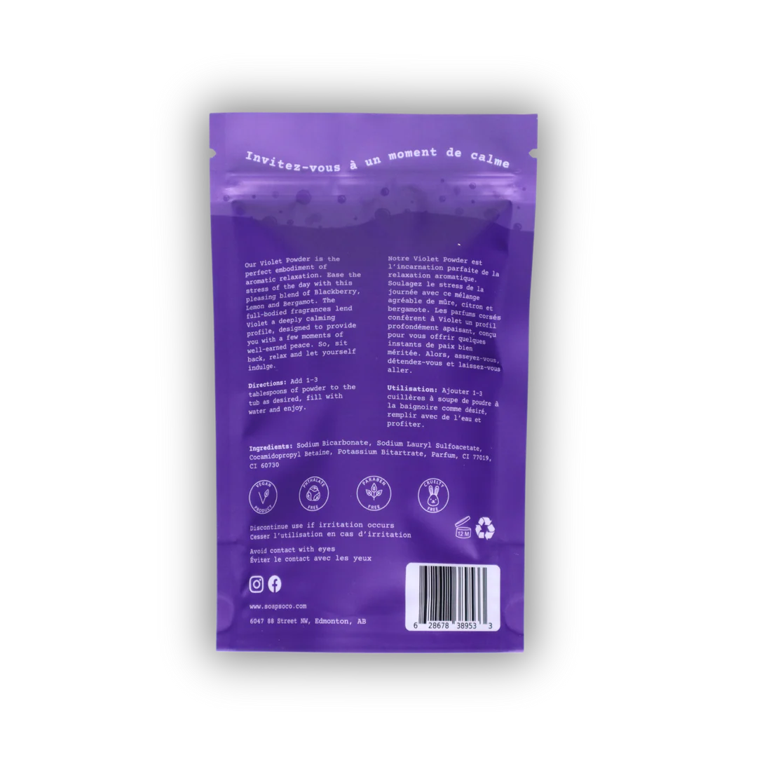 Soap So Co. Violet Bubble Powder
