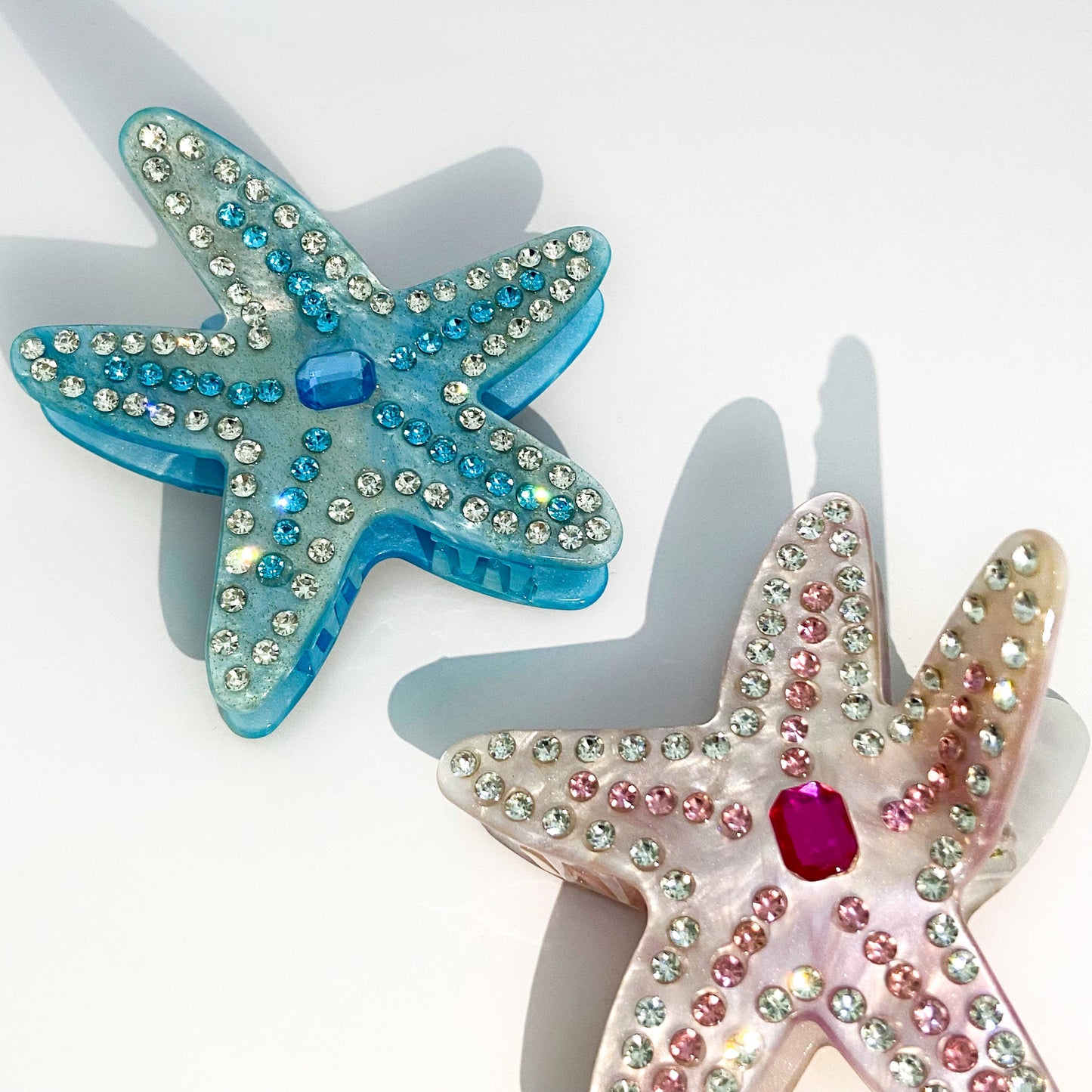 Crystal Starfish Claw Clip