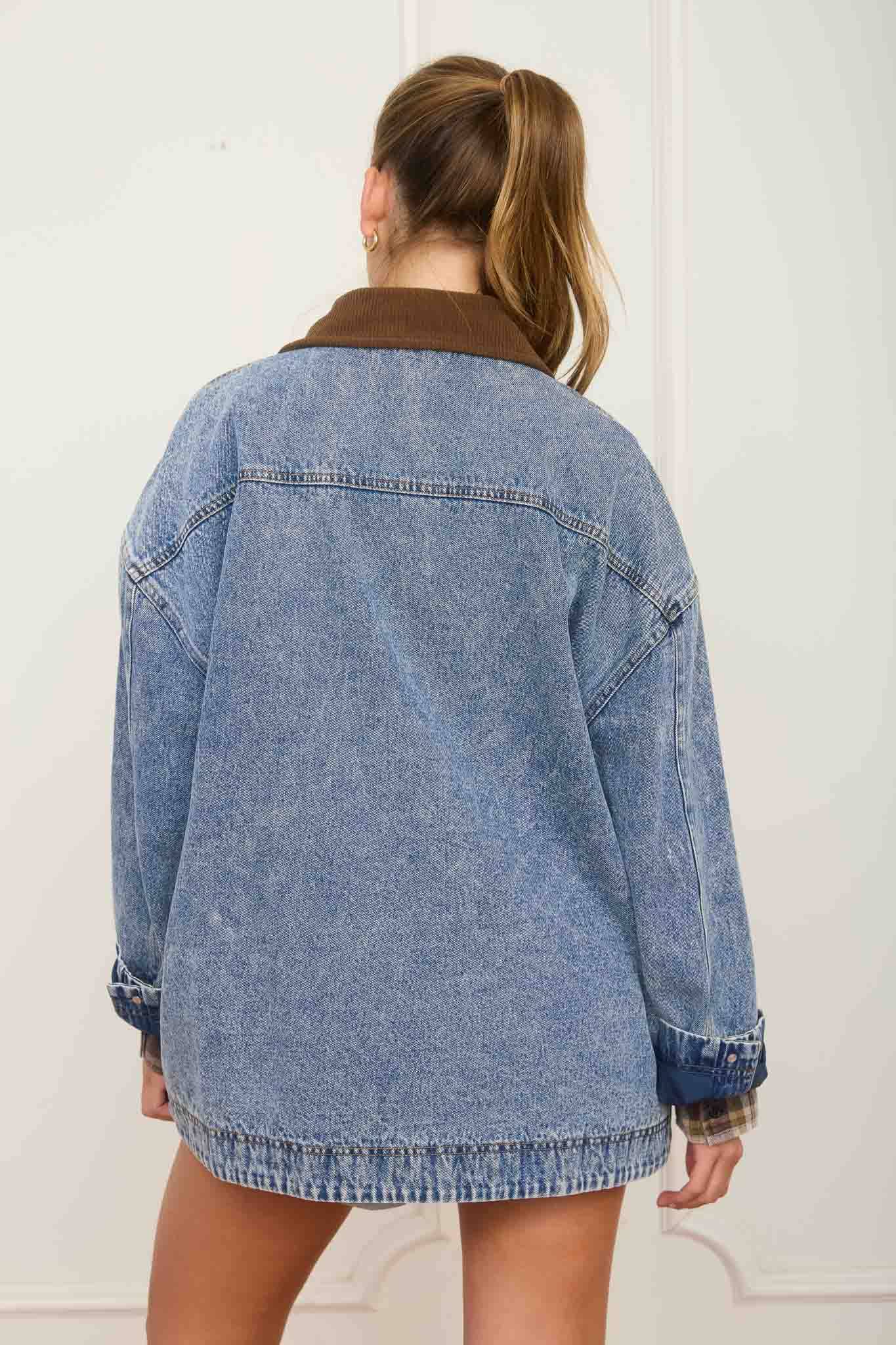Take a Hike Denim Trucker Jacket