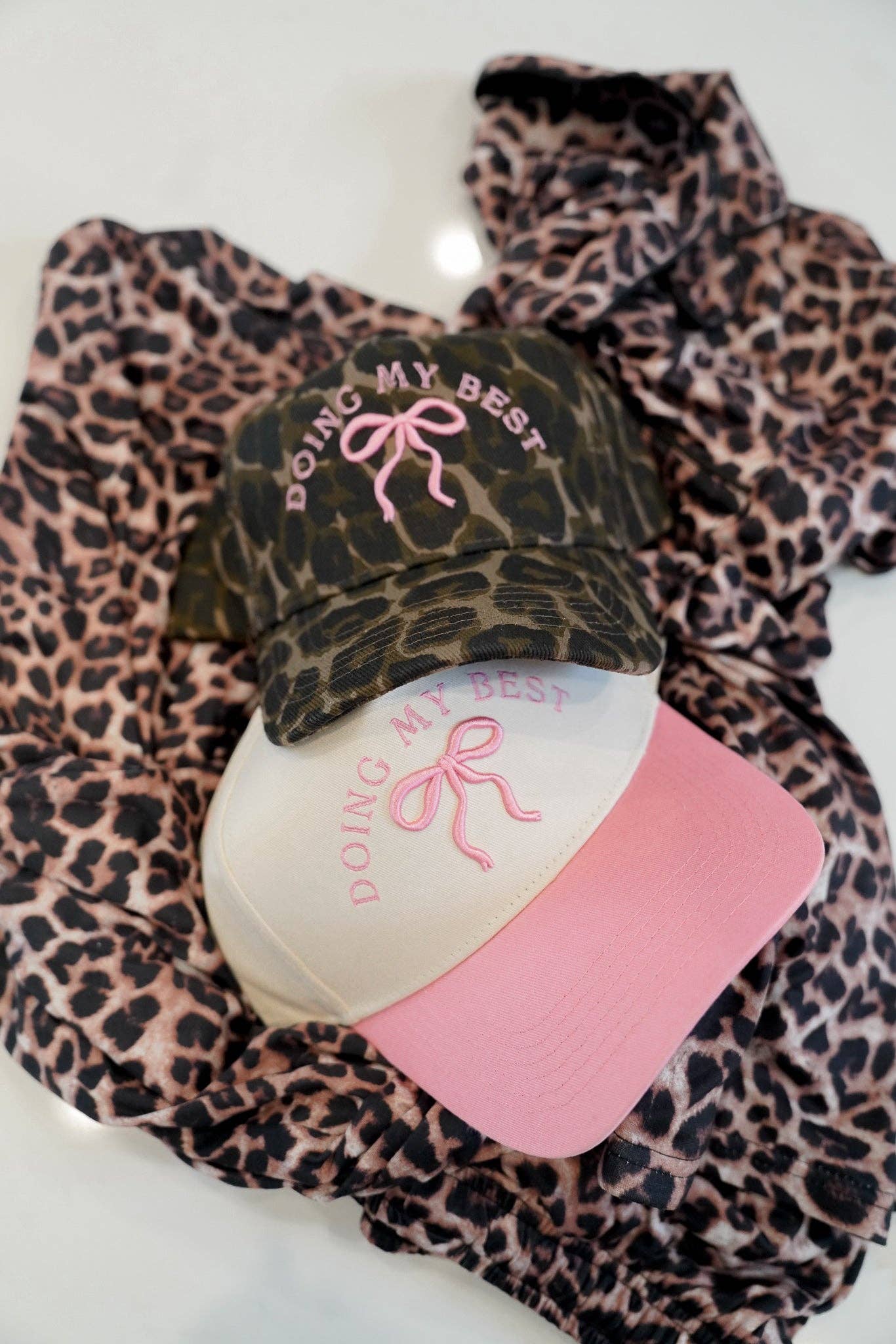 Doing My Best - Vintage Trucker Hat: Cheetah