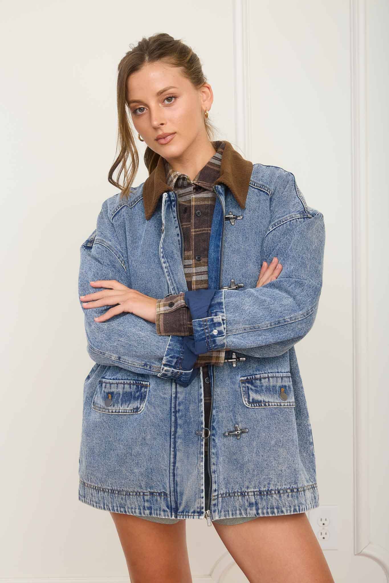 Take a Hike Denim Trucker Jacket