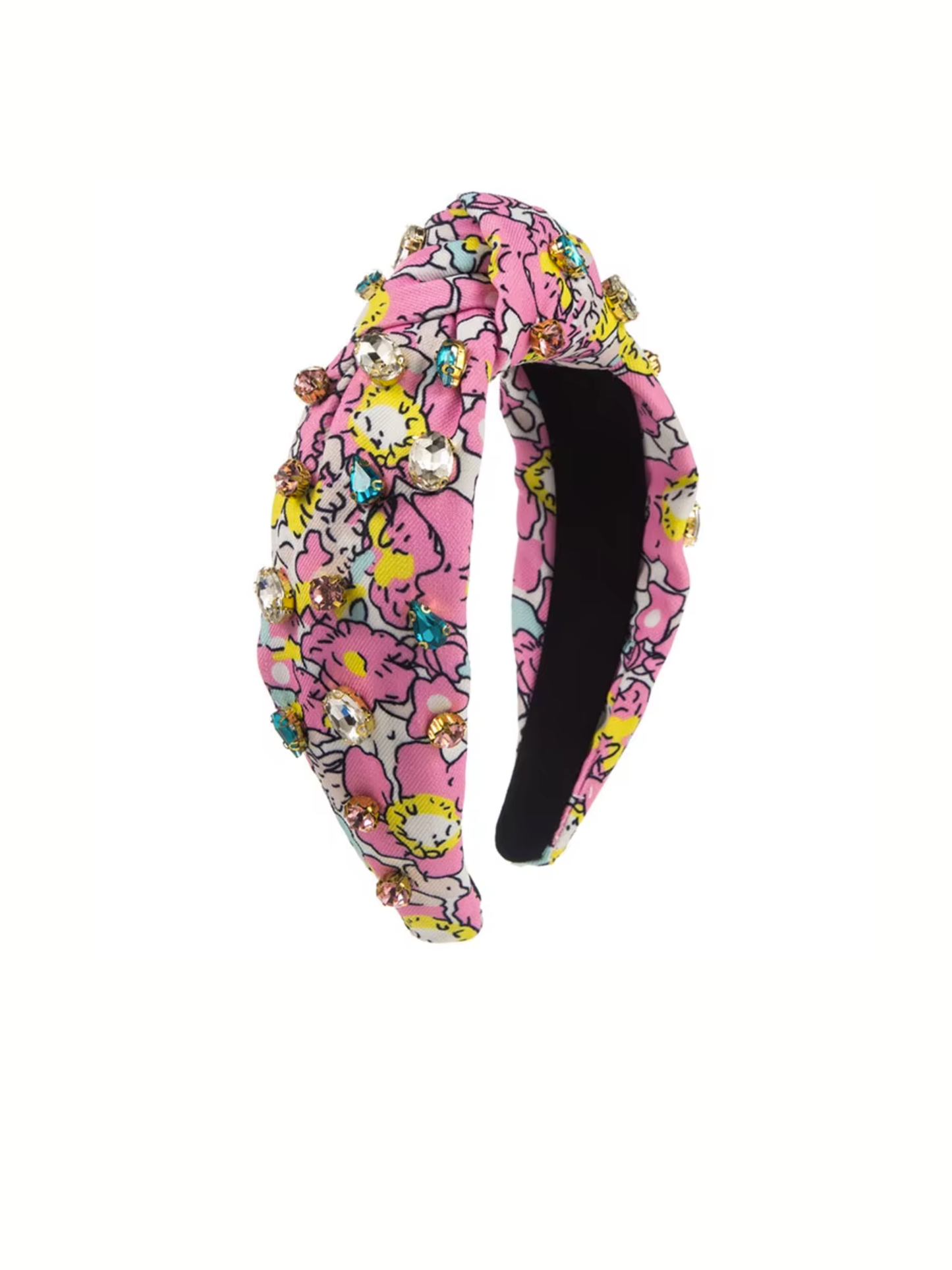 Pink Plumeria Jeweled Headband