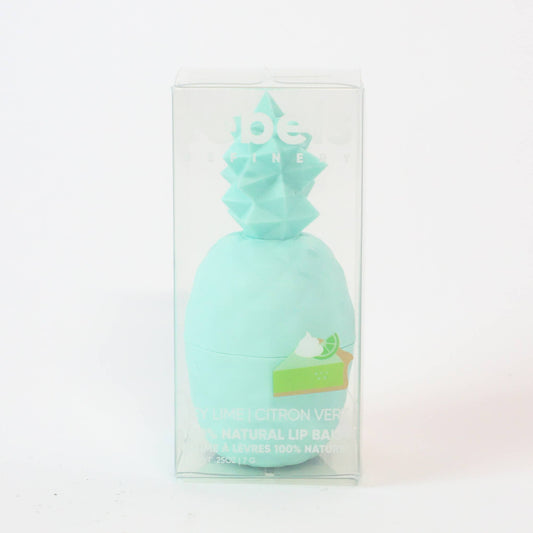 Teal Pineapple Lip Balm 100% Natural: Teal / Key Lime / Clear Box