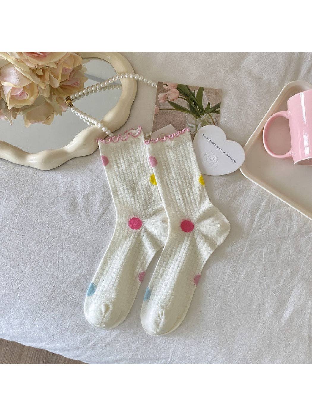 Pastel Mix Crew Socks