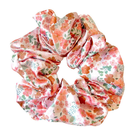 AUTUMN BLOOM - Mulberry Silk Scrunchie