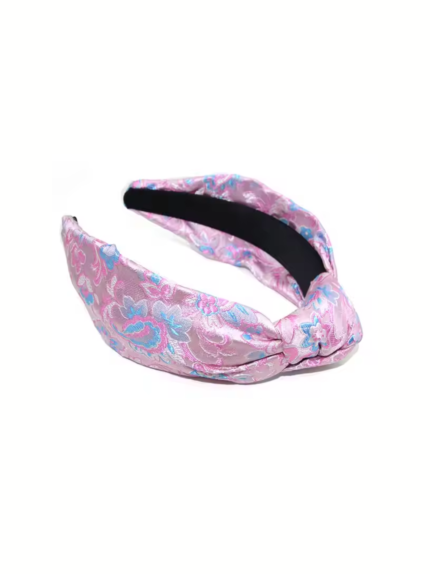 Pink Silk Floral Headband