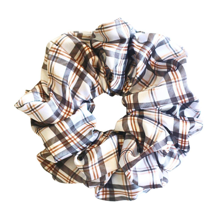 Blair Plaid Silk Scrunchie