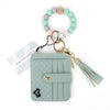NEW: Calgary Vegan Leather Bracelet Card Case - Mint