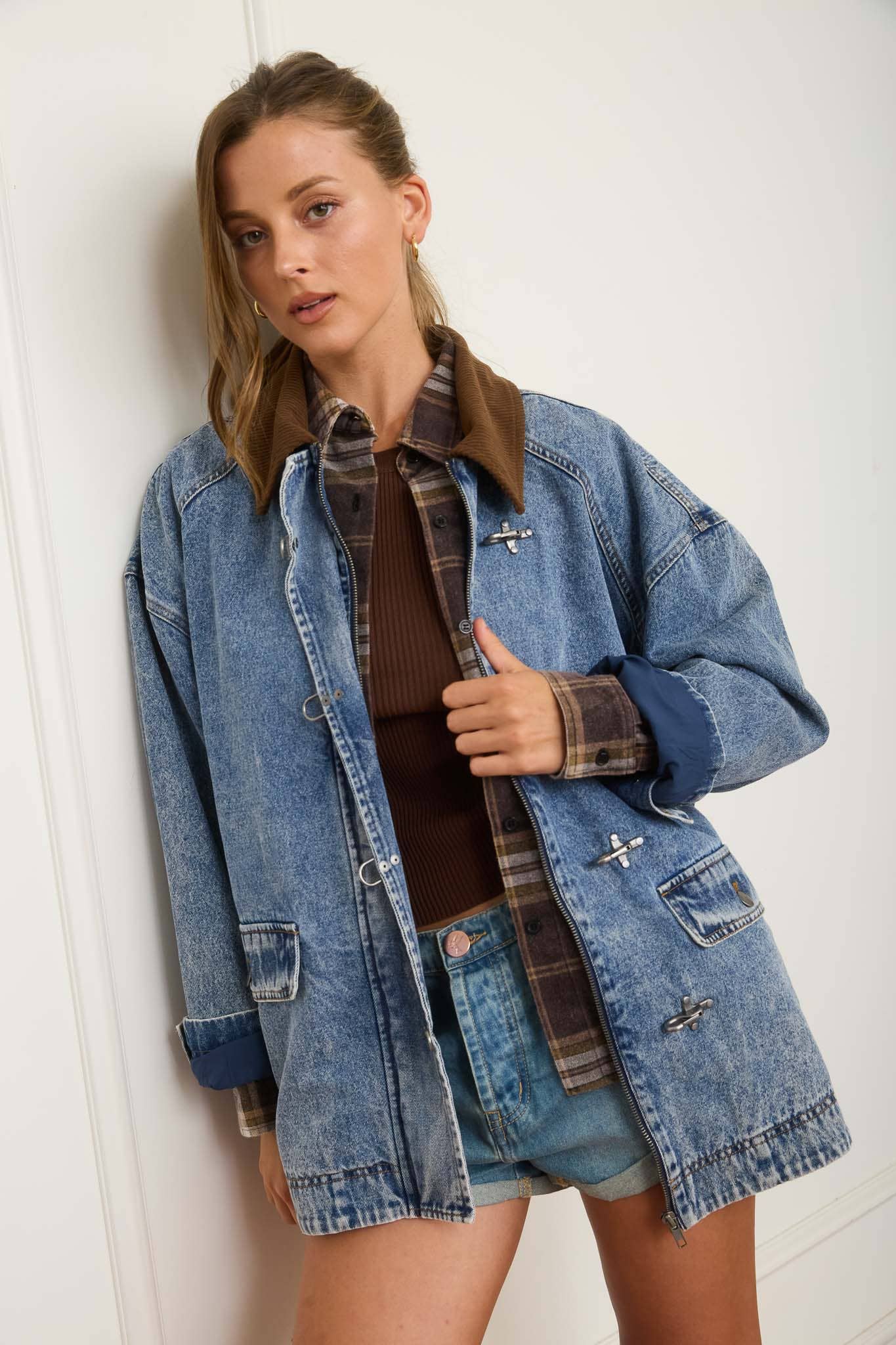 Take a Hike Denim Trucker Jacket