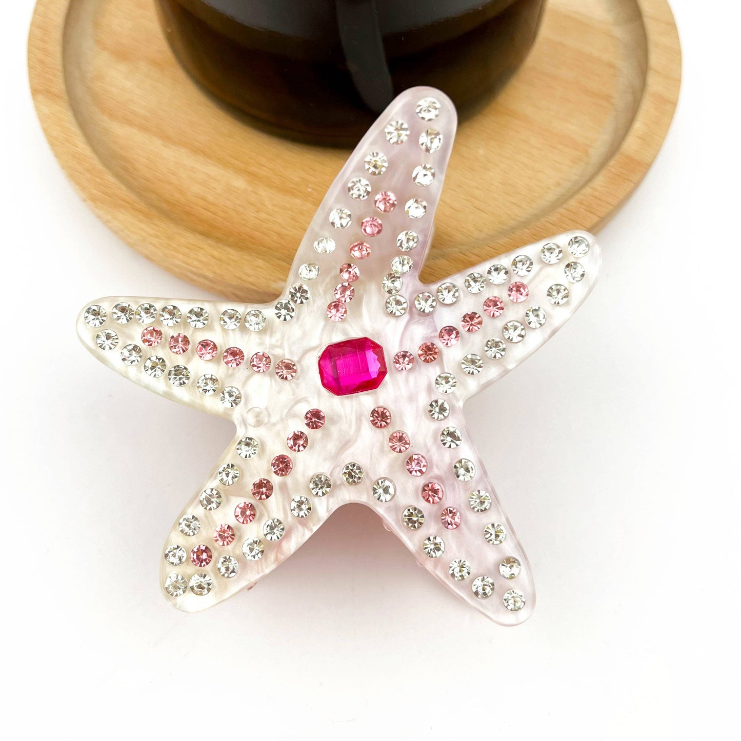 Crystal Starfish Claw Clip