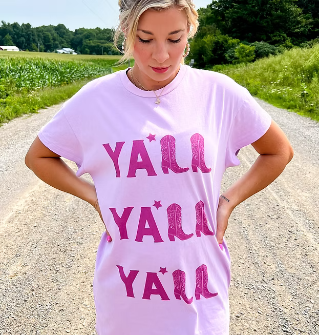 Y'all Tshirt Dress