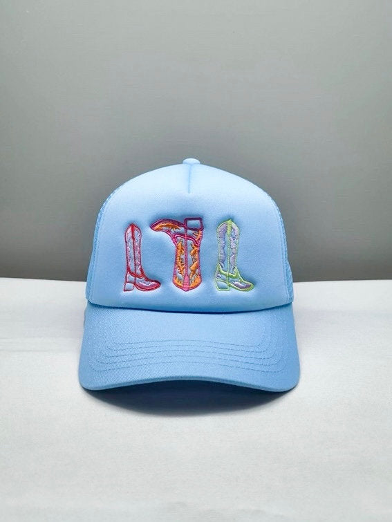 Rainbow Boots Trucker Hat