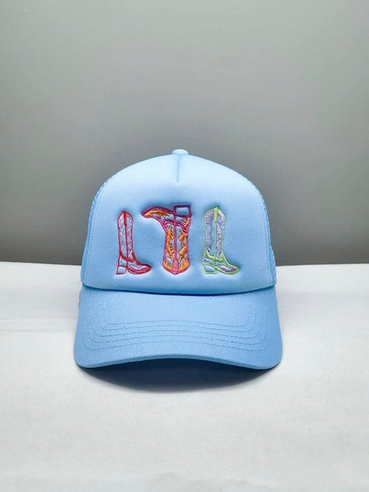 Rainbow Boots Trucker Hat