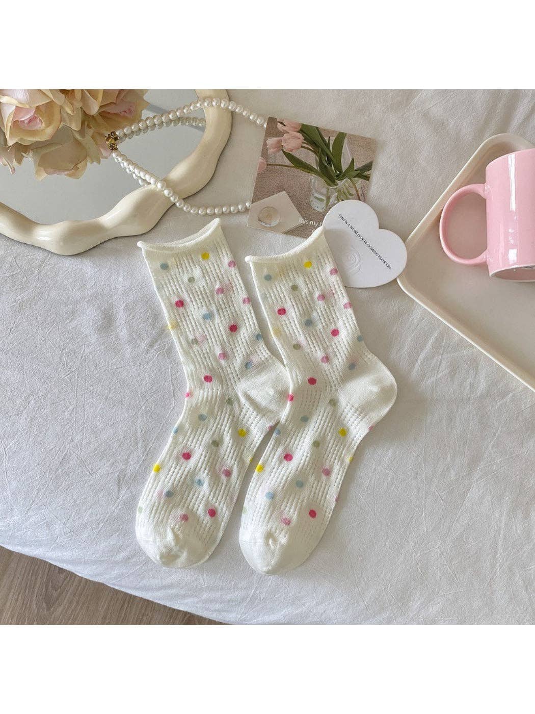 Pastel Mix Crew Socks