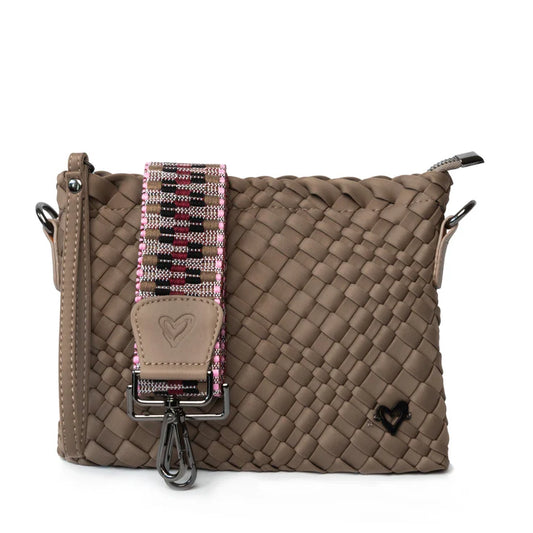 Charlotte Woven Crossbody- BUFF