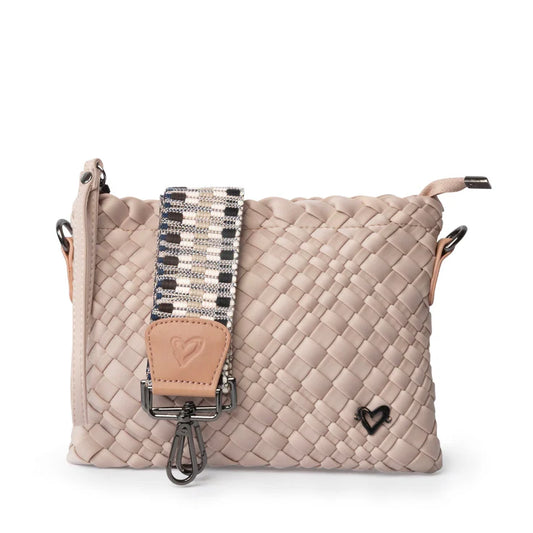 Charlotte Woven Crossbody- BLUSH