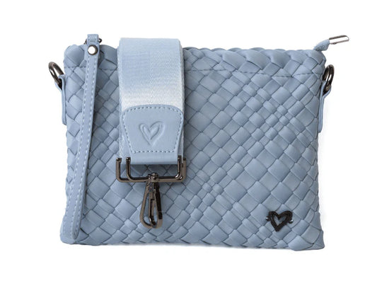 Charlotte Woven Crossbody- SKY BLUE
