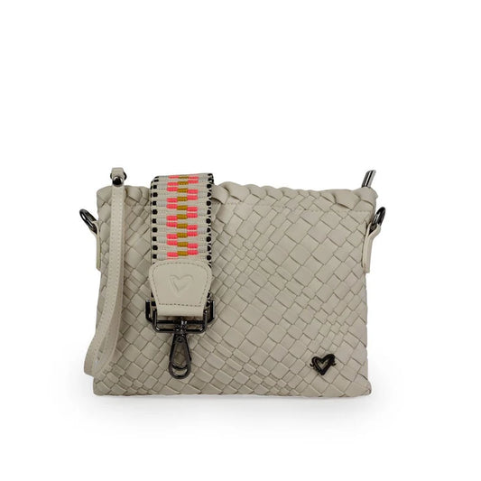 Charlotte Woven Crossbody- BONE