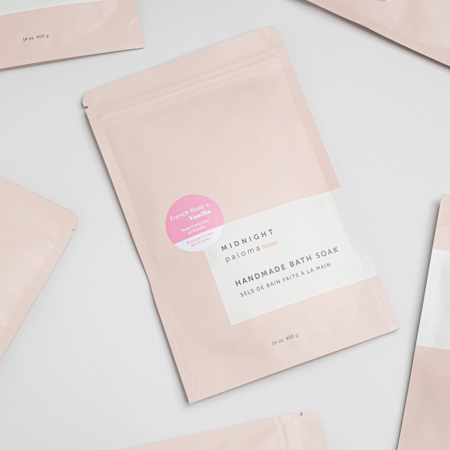 French Rose + Vanilla Replenishing Bath Soak: 14oz
