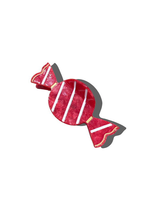 Hand-painted Candy Claw Hair Clip | Eco-Friendly: Strawberry